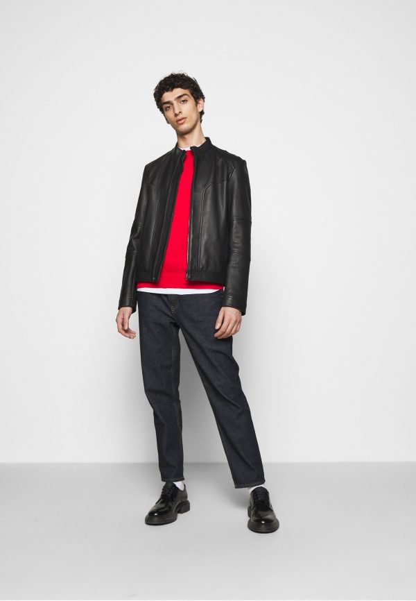 Black Leather Biker Jacket