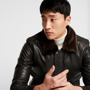 Purchase Excursion Brown Leather Bomber Jacket