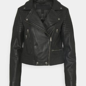 Attic Black Biker Jacket Women