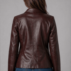 Shop Dark Burgundy Blazer Jacket
