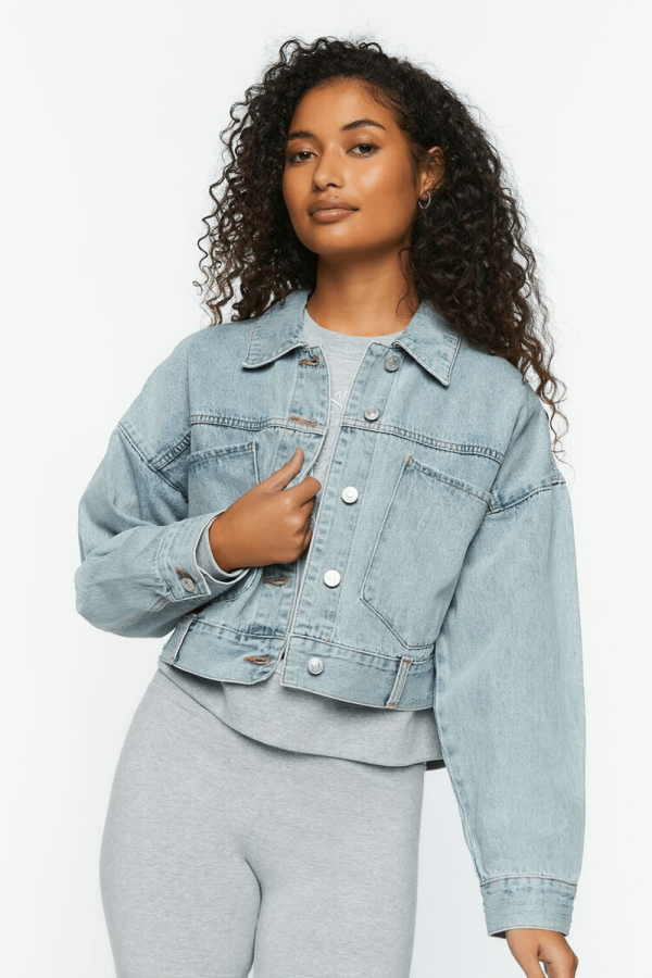 Women’s Cropped Denim Vintage Jacket