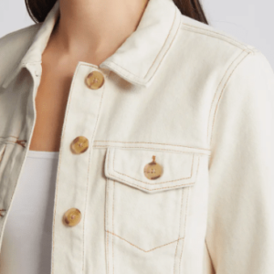 Women’s Off-White Denim Biker Jacket