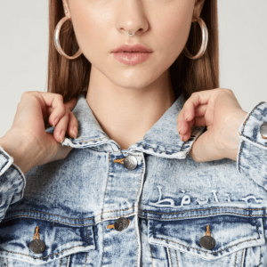 Women’s Vintage Denim Short Jacket In Blue