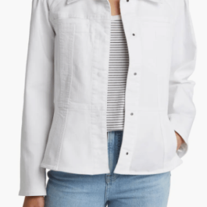Women’s White Denim Trucker Jacket