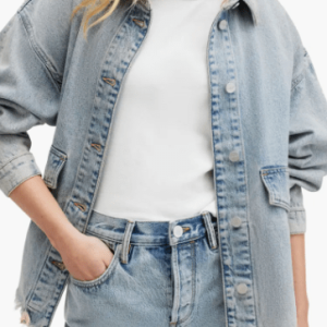Women’s Denim Oversized Jacket In Blue