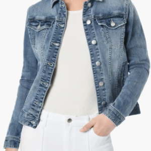 Women’s Slim Fit Denim Vintage Jacket In Blue
