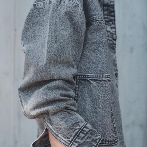 Women’s Vintage Oversized Denim Jacket In Gray