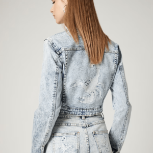 Women’s Vintage Denim Short Jacket In Blue