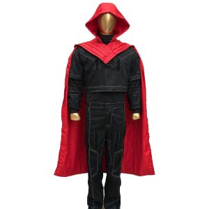 Black and Red Mandalorian Cosplay