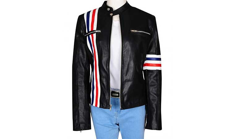 American Flag Leather Motorcycle Jacket