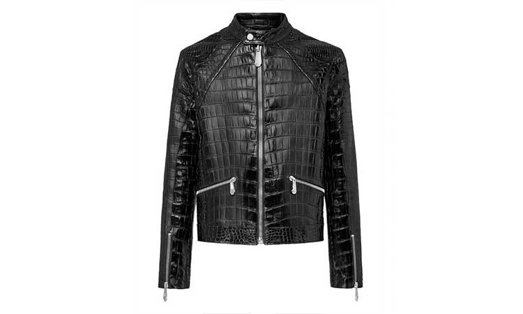 Crocodile Leather Jacket